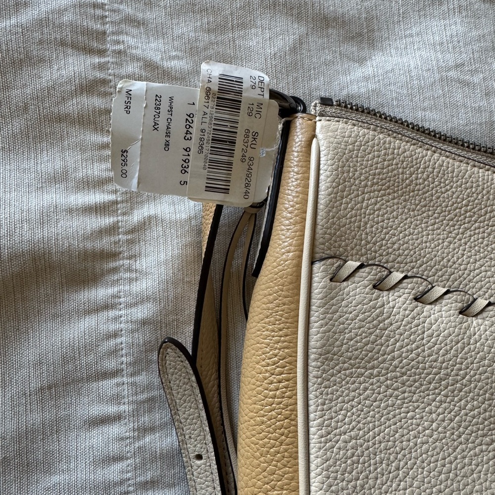 Coach Cream Whipstitch Shoulder Bag - Picture 5 of 10